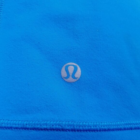 Lululemon Daily Yoga Jacket 8 Medium Polar Cream Beaming Blue Classic Stripe - Picture 5 of 12